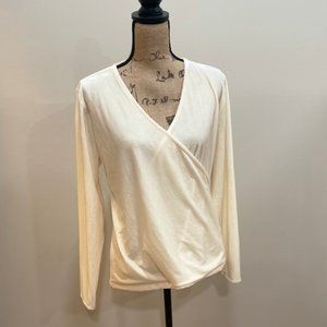 NWT: J Crew Mercentile V-Neck Velour Long Sleeve Wrap Shirt